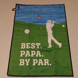 GOLF TOWEL WITH GOLER  DESIGN
